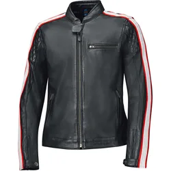 Giacca Moto Brixham Nero Rosso taglia 52