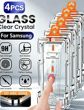 Piezas, Protector de pantalla de vidrio 8K Ultra HD, Aplicación con un solo clic, Resistente al agua, Resistente al polvo, Sin burbujas, Compatible c - Shein - FashionsVida