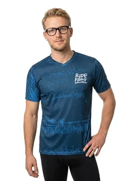 Maglietta A Maniche Corte Ride Fast Blue - Gist - FashionsVida