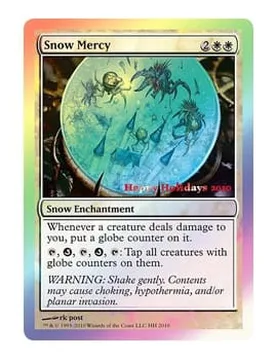 Snow Mercy (2010 Happy Holidays foil) Promotional Cards - Magic: The Gathering - FashionsVida