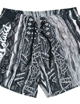 Allover Badeshorts - Shorts-Badehose - schwarz - Herren - Size: S - Carlo colucci - FashionsVida