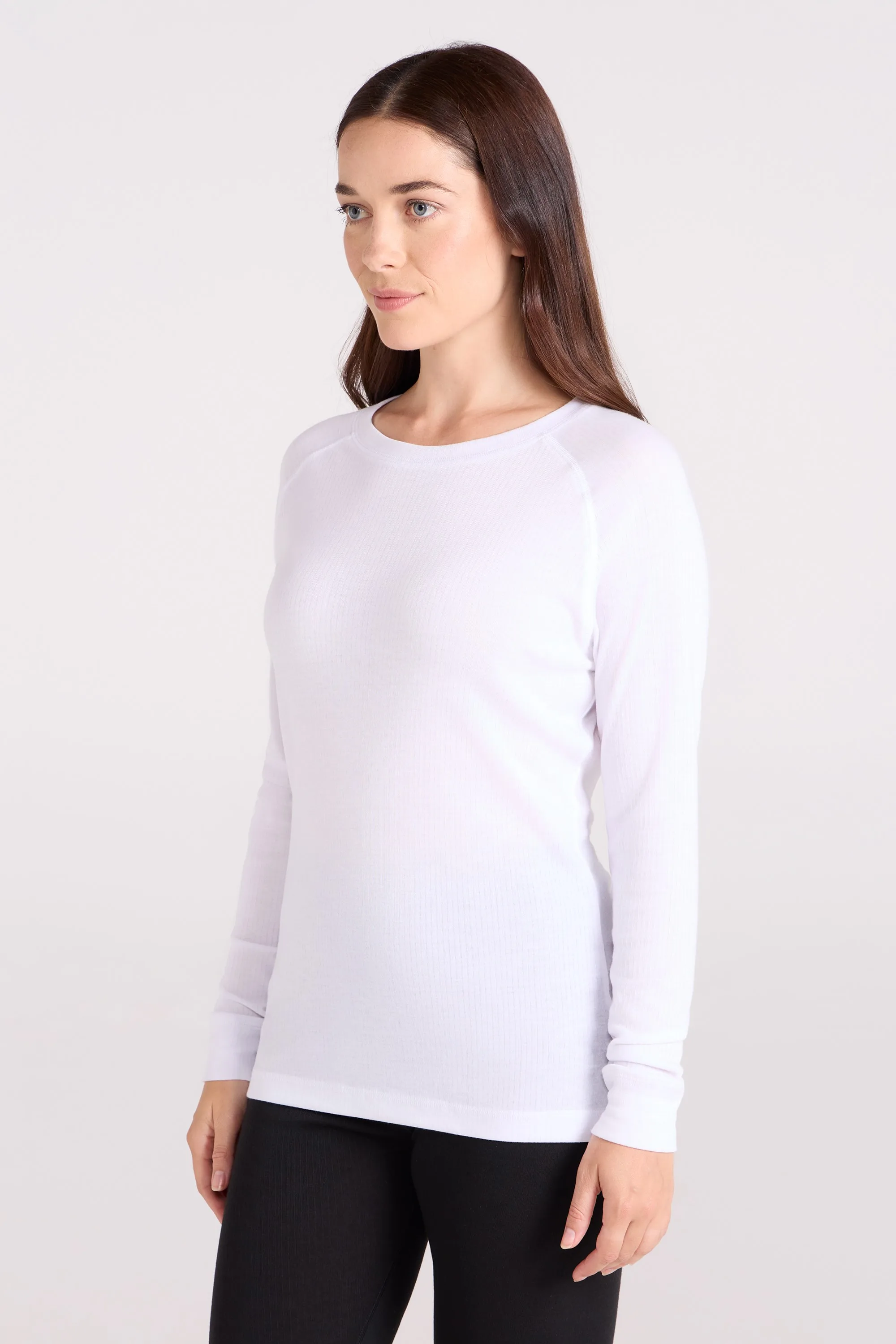 Thermal Womens Base Layer Top - White - White - Size: 18 - Mountain Warehouse - FashionsVida
