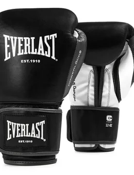 Gants De Boxe Powerlock Og Advanced Black / White 12 oz - Everlast - FashionsVida