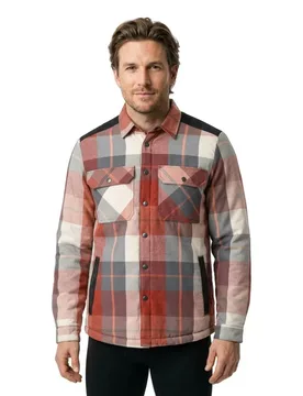 Chemise à Manches Longues Customized 23104 Autumn Red Checked S - MASCOT - FashionsVida