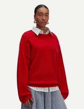 Pullover Naiba Wool Jumper Rot 38 - Edited - FashionsVida