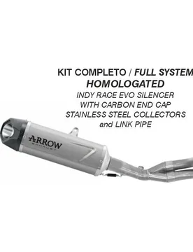Scarico Completo Indy Race EVO titanio con fondello ca taglia un - Arrow - FashionsVida