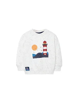 Boboli Felpa Fleece Chemical White 6 Anni - BÒBOLI - FashionsVida