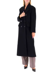 Pinko Cappotto misto lana NERO 44
