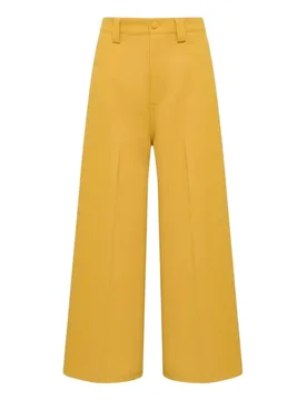 Pantaloni donna - pantaloni sable crepe - senape - Maliparmi - FashionsVida