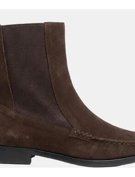 Botines de mujer tipo chelsea y concepto mocasin en serraje soft - Dansi - FashionsVida