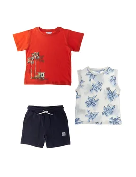 MAYORAL Set 3 pz ROSSO 5A - Mayoral - FashionsVida