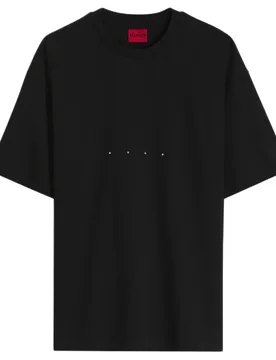 Hugo T-shirt à Manches Courtes Devrolo 10271169 Red Black S - Hugo Boss - FashionsVida