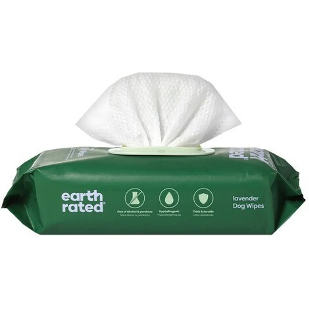 Toallitas para perros Lavanda 100 uds - Earth Rated - FashionsVida
