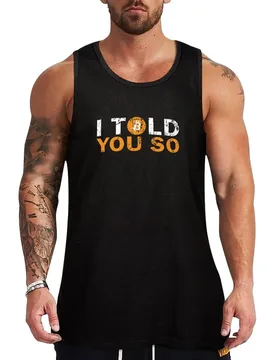 Bitcoin I told you so Tank Top Workout Running Tank Top Lightweight Breathable Wear - Aliexpress - FashionsVida
