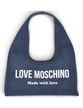 Borsa Denim Donna Blu in Tessuto - Love Moschino - FashionsVida
