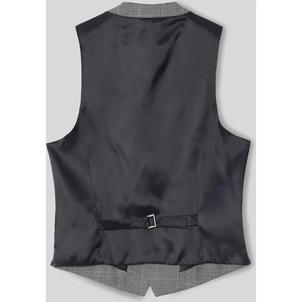 Chaleco de hombre chaqué tailoring príncipe de gales - Silbon - FashionsVida