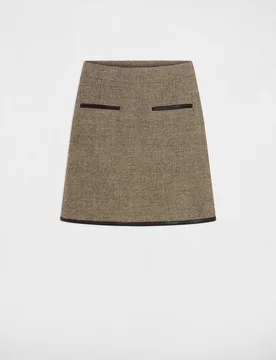 Morgan - Falda corta de tiro alto - Morgan - FashionsVida