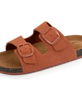 Mules sandales Double Bride Rouille rouille 36 - Isotoner - FashionsVida