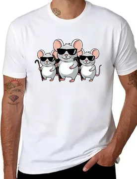 Three white blind mice T-Shirt man t shirt summer t shirts designer T-Shirt - Aliexpress - FashionsVida