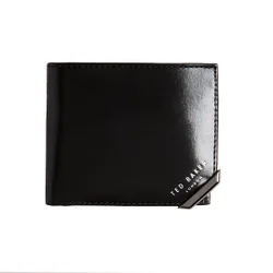 Kornerr Metal Corner Mens Black Wallet Leather - One Size