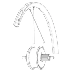 Cerchio Per Bici Da Corsa Rear Ebm Allroad 650 B Black
