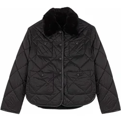 Plumífero de mujer reversible con lentejuelas