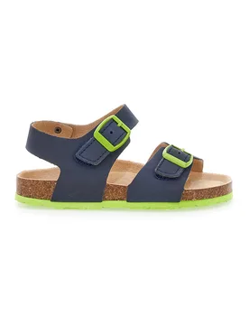 Sandali Blu con Fibbie 16210 28 - ASSO - FashionsVida