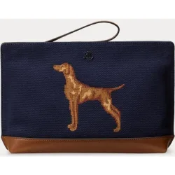 Bolso de mano de lona con estampado