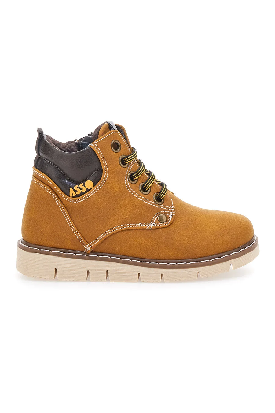 Scarponcino Ocra Asso 158040 28 - ASSO - FashionsVida