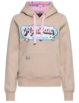 Rockabilly Kapuzenpullover - Man Eater Hoodie - XS bis XXL - für Damen - Größe M - beige - Frauen - female - Queen Kerosin - FashionsVida