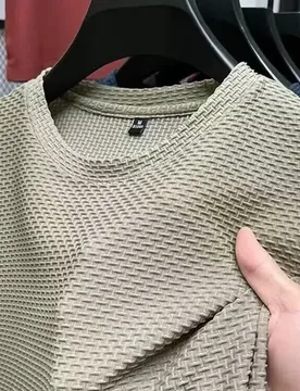 Short-sleeved T-shirt Men's Trendy Brand Summer Loose Five-quarter Sleeve 2026 New Simple Casual Top - Aliexpress - FashionsVida