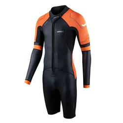 Costume Da Swimrun A Manica Lunga E Gamba Corta Versa Black / Orange SM