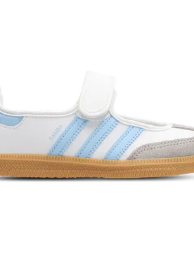 Samba Toddler Trainers - White - Size 11.5 - Leather - White - Size: 11.5 - Adidas - FashionsVida