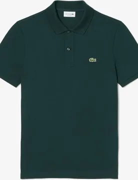 Polo de hombre de piqué de corte ajustado de manga corta - Lacoste - FashionsVida