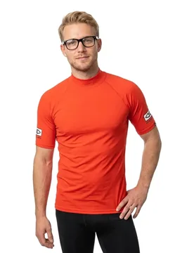 Rash Guard Manches Courtes Comp Red L - Ocean & Earth - FashionsVida