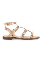 Sandali oro rosa con borchie e cinturino alla caviglia 1663 38
