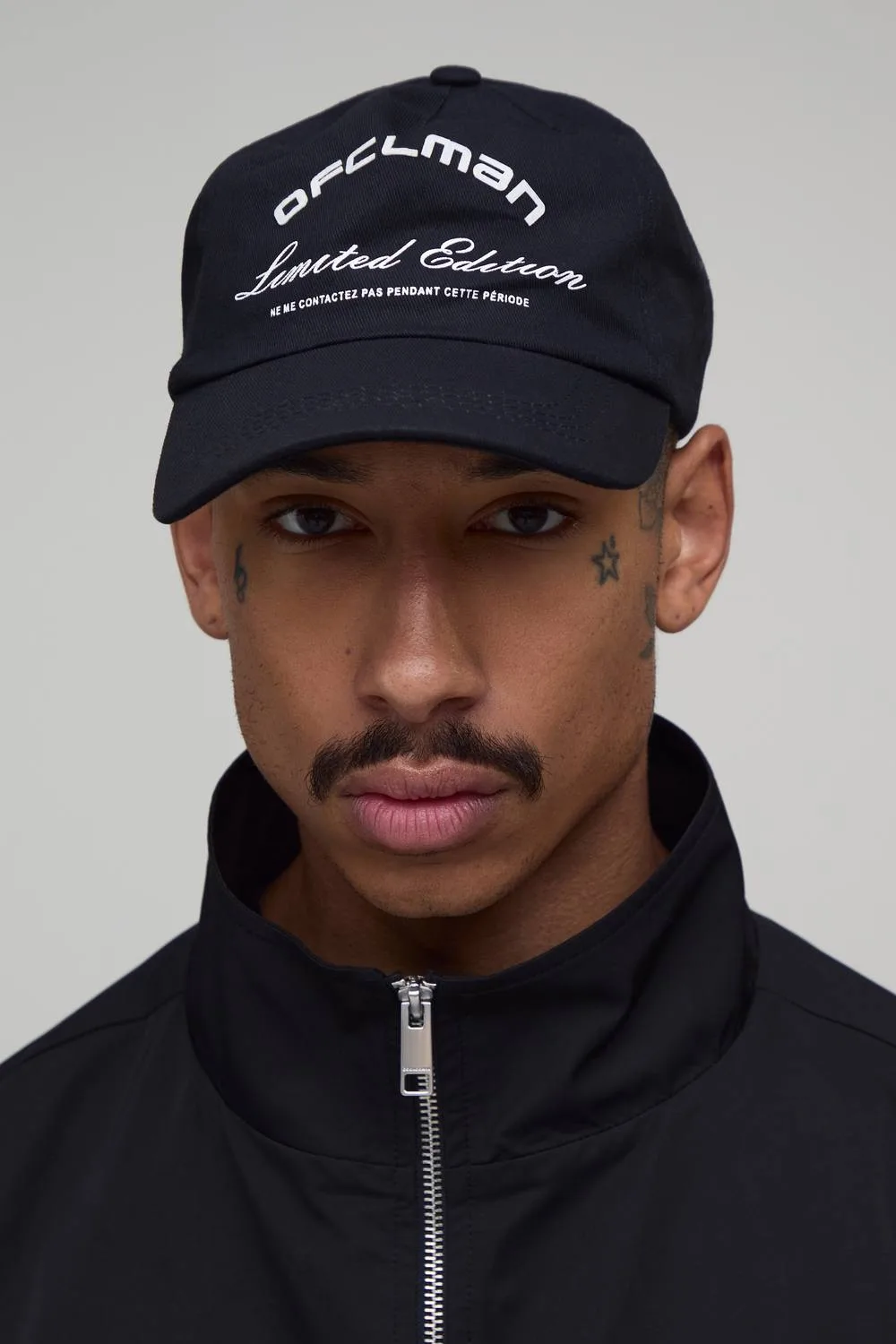 Herren Kappe Mit Markenlogo Black - boohooMAN - FashionsVida