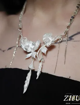 The Spring Flower-shaped Pea Knot Necklace In A Retro Style Is A Perfect Gift For Women's Jewelry And Accessory Parties - Aliexpress - FashionsVida