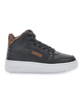 Sneakers con Flatform Rebound Plat Mid Animalier Nere 37 - Champion - FashionsVida