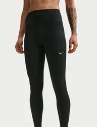 One Seamless Front High-Waisted Leggings Black Mix female