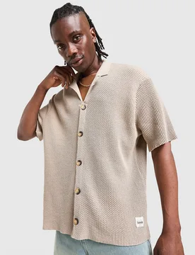 Newark Hemd - Herren, Braun - male - Size: XL - Unlike Humans - FashionsVida