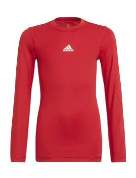 Langarm-T-Shirt Techfit Top - Rouge - male - Size: 7/8 ans - Adidas - FashionsVida