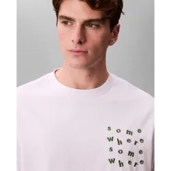 Camiseta Hombre Letras Bordadas