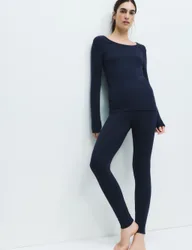 Heatgen™ Medium Thermal Brushed Leggings Navy female