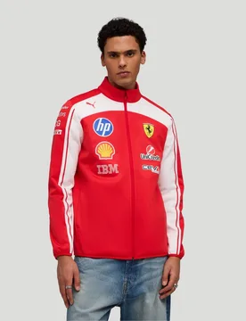 Scuderia Ferrari Men's Team Softshell Jacket - Red XS male - Castore - FashionsVida