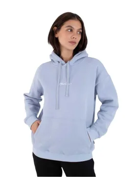 Felpa Con Cappuccio Script Only Illusion Blue S - Hurley - FashionsVida