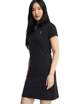 Womens Short Sleeve Neck Dress Dress2 - Black - Size 2xl - POLO CLUB - FashionsVida