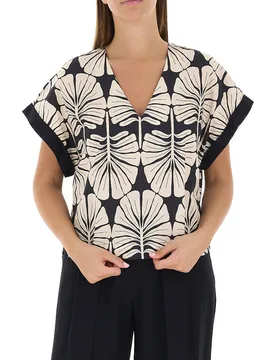 Dixie Blusa scollo a V NERO S - Dixie - FashionsVida