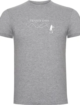 Tennis Dna Short Sleeve T-shirt Heather Grey S - Kruskis - FashionsVida