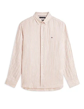 Leinenhemd beige L Herren - Tommy hilfiger - FashionsVida